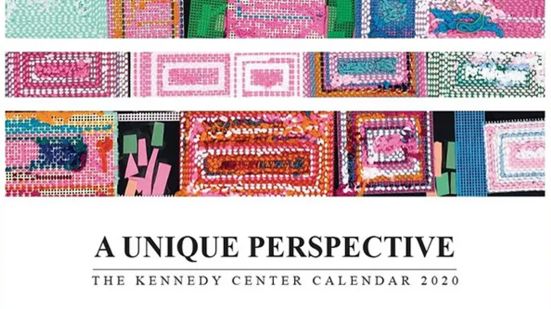 The calendar cover art for "A Unique Perspective: The Kennedy Center Calendar 2020"